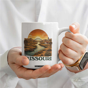 Missouri Outdoors Adventure Coffee Mug The Show Me State Souvenir TS12 Print Your Wear