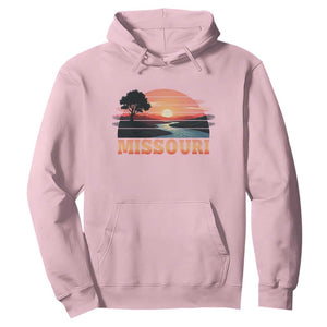 Vintage Missouri Outdoors Hoodie Midwest Nature Landscape TS12 Light Pink Print Your Wear