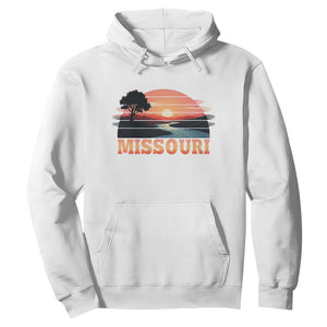Vintage Missouri Outdoors Hoodie Midwest Nature Landscape TS12 White Print Your Wear