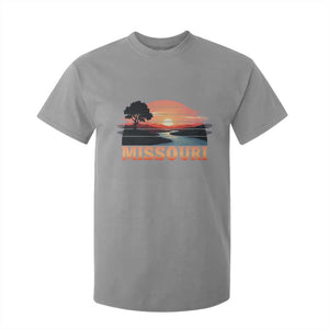 Vintage Missouri Outdoors T Shirt For Kid Midwest Nature Landscape TS12 Sport Gray Print Your Wear