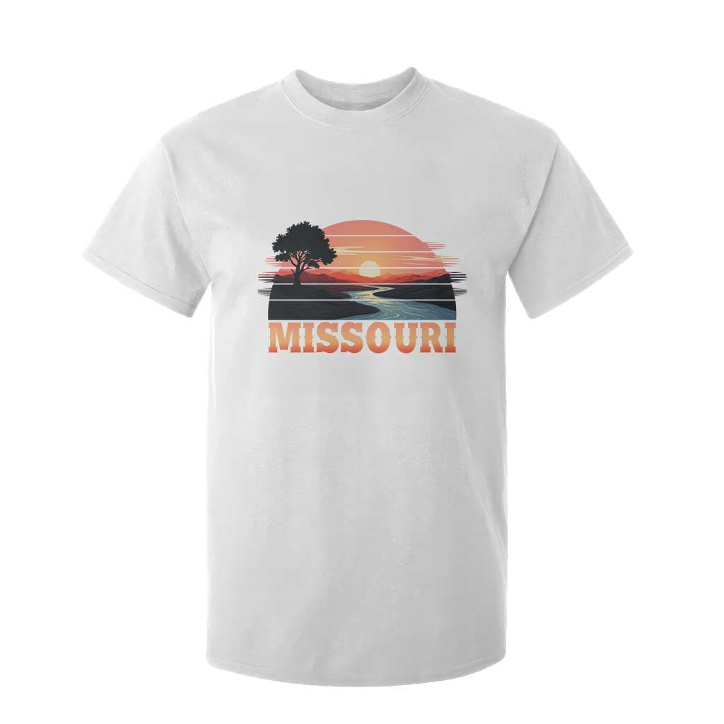 Vintage Missouri Outdoors T Shirt For Kid Midwest Nature Landscape TS12 White Print Your Wear