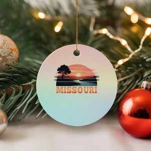 Vintage Missouri Outdoors Ceramic Ornament Midwest Nature Landscape TS12 1pc Pastel Print Your Wear