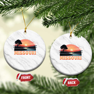 Vintage Missouri Outdoors Ceramic Ornament Midwest Nature Landscape TS12 1pc White Marble Print Your Wear