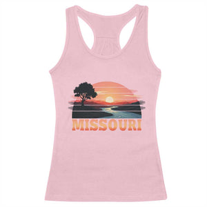 Vintage Missouri Outdoors Racerback Tank Top Midwest Nature Landscape TS12 Light Pink Print Your Wear