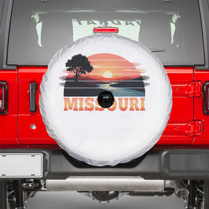 Vintage Missouri Outdoors Spare Tire Cover Midwest Nature Landscape TS12 White Print Your Wear