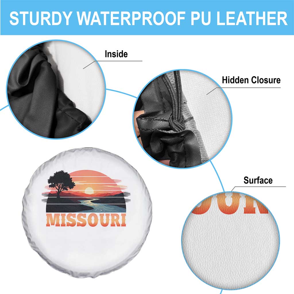 Vintage Missouri Outdoors Spare Tire Cover Midwest Nature Landscape TS12 Print Your Wear