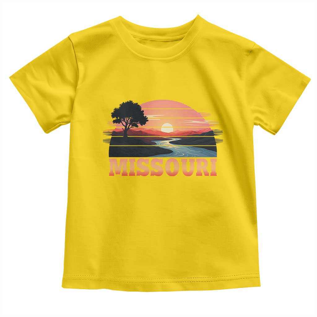 Vintage Missouri Outdoors Toddler T Shirt Midwest Nature Landscape TS12 Daisy Print Your Wear