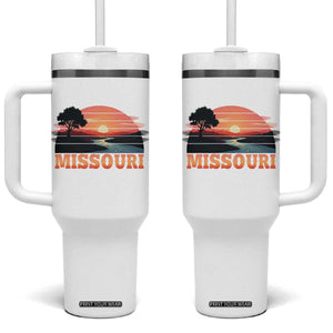 Vintage Missouri Outdoors Tumbler With Handle Midwest Nature Landscape TS12 One Size: 40 oz White Print Your Wear