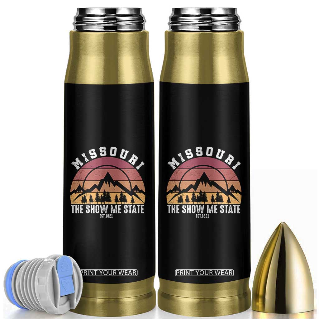 Vintage Missouri Travel Bullet Tumbler The Show Me State Pride TS12 Black Print Your Wear