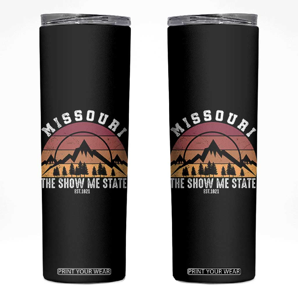 Vintage Missouri Travel Skinny Tumbler The Show Me State Pride TS12 Black Print Your Wear