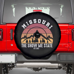 Vintage Missouri Travel Spare Tire Cover The Show Me State Pride TS12 Black Print Your Wear