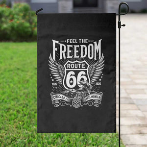 Feel The Freedom Route Highway 66 Garden Flag 100th Anniversary Biker Road Trip Graphic TS12 Print Your Wear