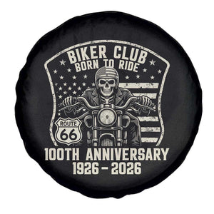 Vintage Biker Club Born To Ride Spare Tire Cover 100th Anniversary Mother Road TS12 Print Your Wear