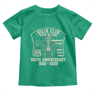 Vintage Biker Club Born To Ride Toddler T Shirt 100th Anniversary Mother Road TS12 Irish Green Print Your Wear