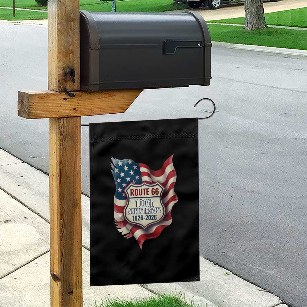 Route Highway 66 Centennial Garden Flag Vintage American Flag Patriotic Gift TS12 Print Your Wear
