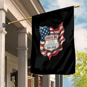 Route Highway 66 Centennial Garden Flag Vintage American Flag Patriotic Gift TS12 Print Your Wear
