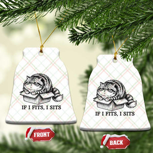 If I Fits I Sits Ceramic Ornament Chubby Kitty Funny Cat Lover Gift TS12 Print Your Wear
