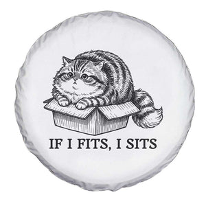 If I Fits I Sits Spare Tire Cover Chubby Kitty Funny Cat Lover Gift TS12 Print Your Wear