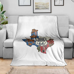 Texas Route Highway 66 Adventure Throw Blanket Desert Road Trip Graphic TS12 Print Your Wear