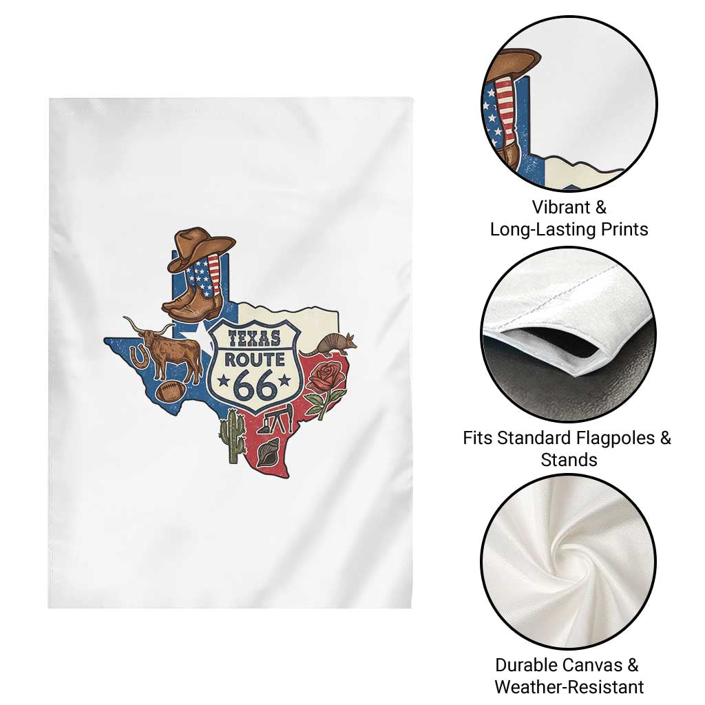 Texas Route Highway 66 Adventure Garden Flag Desert Road Trip Graphic TS12 Print Your Wear