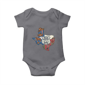 Texas Route Highway 66 Adventure Baby Onesie Desert Road Trip Graphic TS12 Charcoal Print Your Wear