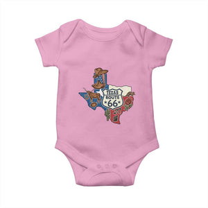 Texas Route Highway 66 Adventure Baby Onesie Desert Road Trip Graphic TS12 Light Pink Print Your Wear