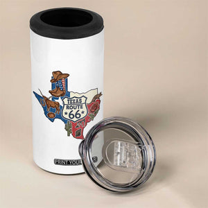 Texas Route Highway 66 Adventure 4 in 1 Can Cooler Tumbler Desert Road Trip Graphic TS12 Print Your Wear