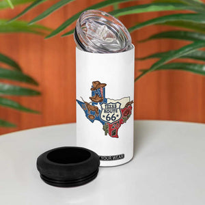 Texas Route Highway 66 Adventure 4 in 1 Can Cooler Tumbler Desert Road Trip Graphic TS12 Print Your Wear