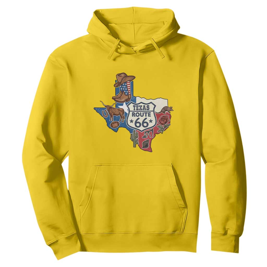 Texas Route Highway 66 Adventure Hoodie Desert Road Trip Graphic TS12 Daisy Print Your Wear