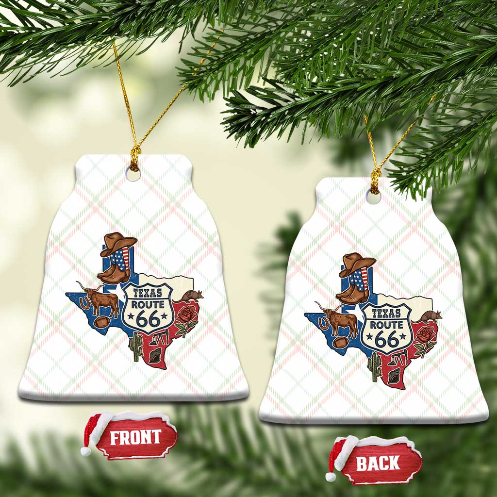 Texas Route Highway 66 Adventure Ceramic Ornament Desert Road Trip Graphic TS12 Print Your Wear
