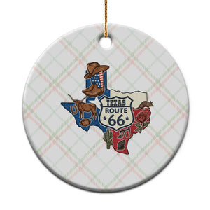 Texas Route Highway 66 Adventure Ceramic Ornament Desert Road Trip Graphic TS12 1pc Christmas Plaid Print Your Wear