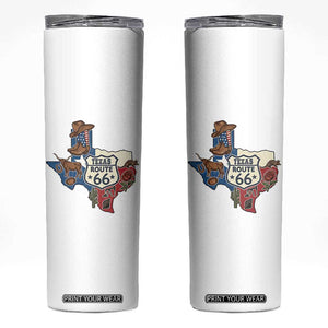 Texas Route Highway 66 Adventure Skinny Tumbler Desert Road Trip Graphic TS12 White Print Your Wear