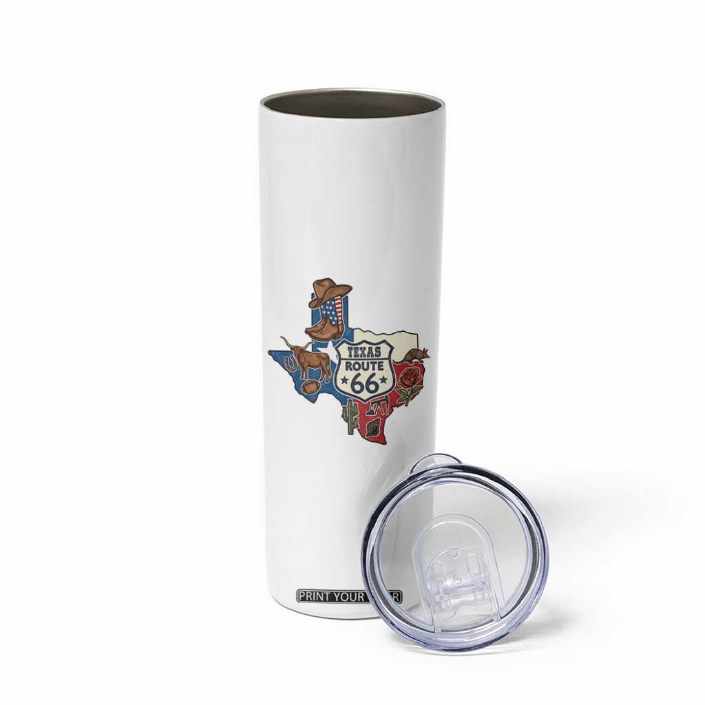 Texas Route Highway 66 Adventure Skinny Tumbler Desert Road Trip Graphic TS12 Print Your Wear
