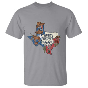 Texas Route Highway 66 Adventure T Shirt Desert Road Trip Graphic TS12 Sport Gray Print Your Wear