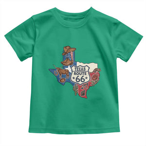 Texas Route Highway 66 Adventure Toddler T Shirt Desert Road Trip Graphic TS12 Irish Green Print Your Wear