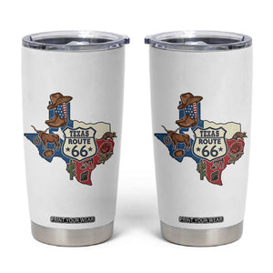 Texas Route Highway 66 Adventure Tumbler Cup Desert Road Trip Graphic TS12 White Print Your Wear
