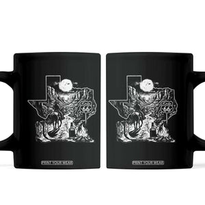 The Mother Road Texas Panhandle Coffee Mug Vintage Desert Road Trip TS12 Black Print Your Wear