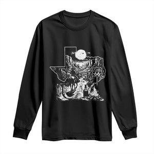 The Mother Road Texas Panhandle Long Sleeve Shirt Vintage Desert Road Trip TS12 Black Print Your Wear
