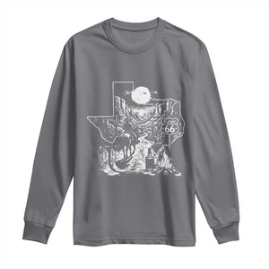 The Mother Road Texas Panhandle Long Sleeve Shirt Vintage Desert Road Trip TS12 Charcoal Print Your Wear