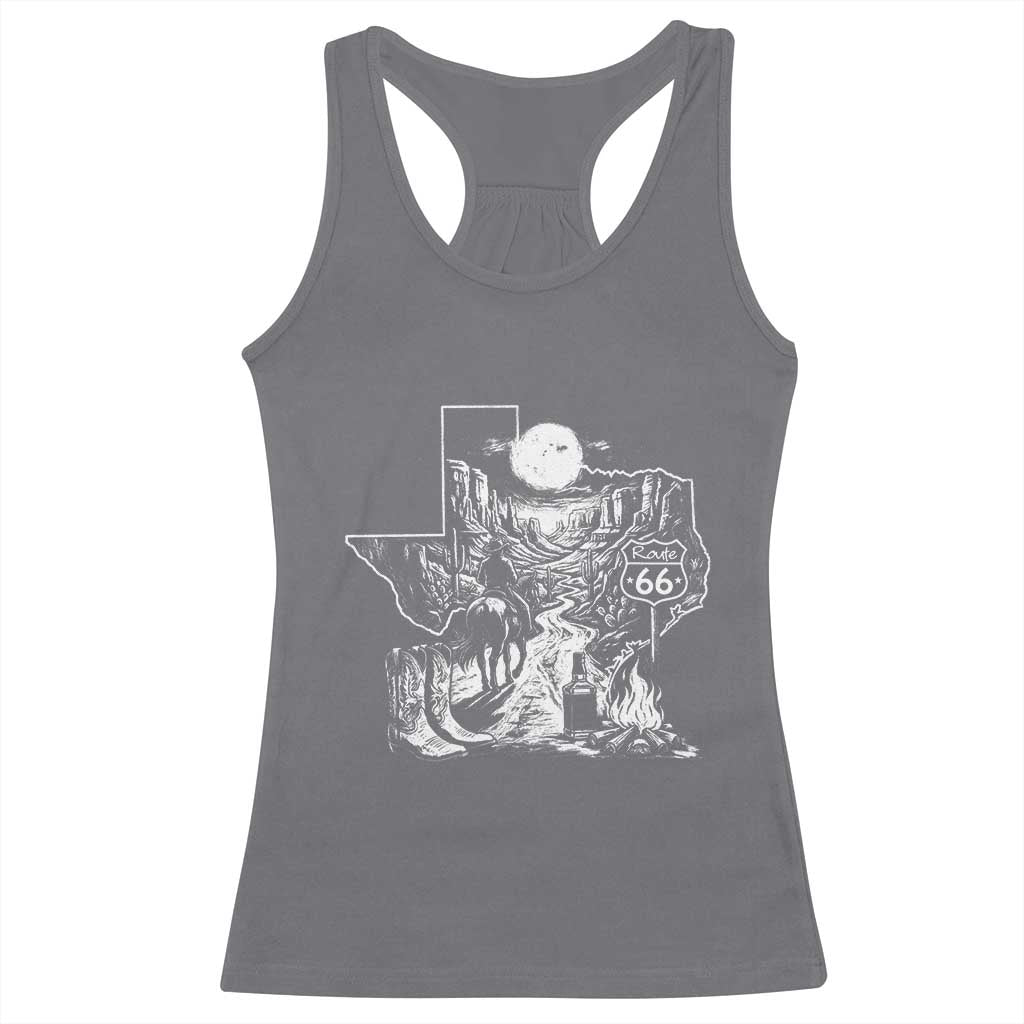 The Mother Road Texas Panhandle Racerback Tank Top Vintage Desert Road Trip TS12 Charcoal Print Your Wear