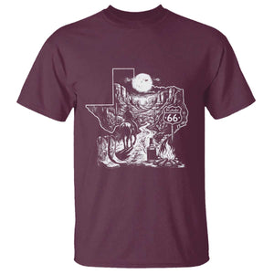 The Mother Road Texas Panhandle T Shirt Vintage Desert Road Trip TS12 Maroon Print Your Wear