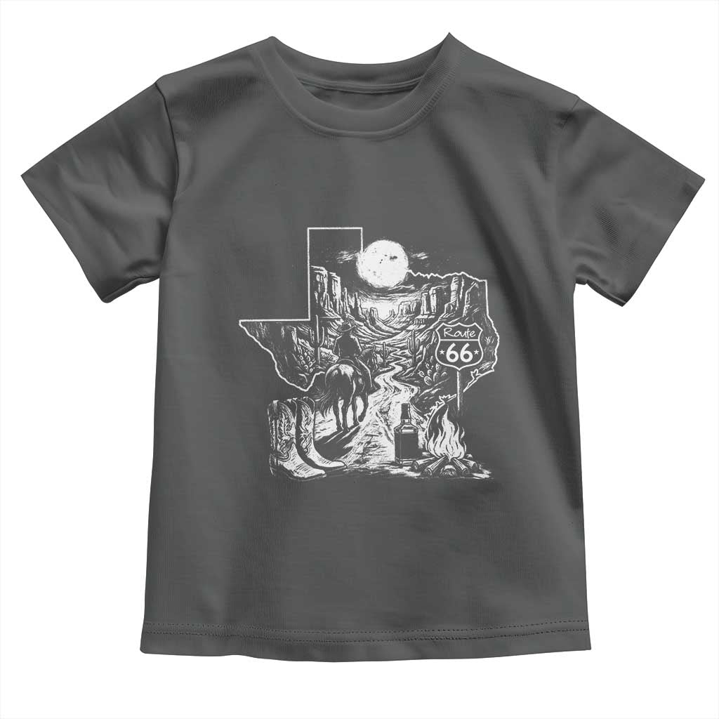 The Mother Road Texas Panhandle Toddler T Shirt Vintage Desert Road Trip TS12 Dark Heather Print Your Wear