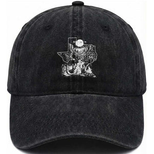 The Mother Road Texas Panhandle Washed Cotton Baseball Cap Vintage Desert Road Trip TS12 Print Your Wear
