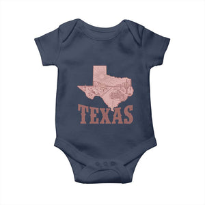 Texas Route Highway 66 Biker Baby Onesie Vintage Biker Road Trip TS12 Navy Print Your Wear