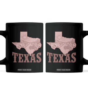 Texas Route Highway 66 Biker Coffee Mug Vintage Biker Road Trip TS12 Black Print Your Wear