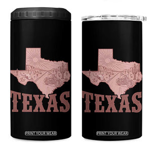 Texas Route Highway 66 Biker 4 in 1 Can Cooler Tumbler Vintage Biker Road Trip TS12 One Size: 16 oz Black Print Your Wear