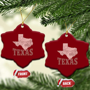 Texas Route Highway 66 Biker Ceramic Ornament Vintage Biker Road Trip TS12 Print Your Wear
