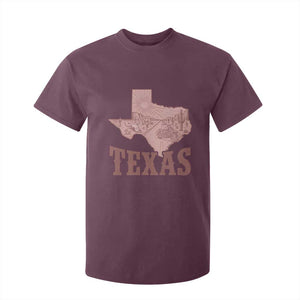 Texas Route Highway 66 Biker T Shirt For Kid Vintage Biker Road Trip TS12 Maroon Print Your Wear