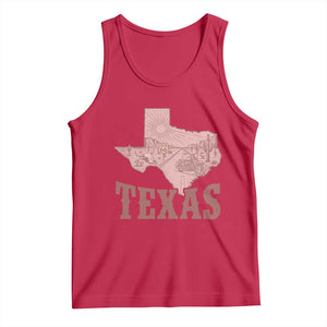 Texas Route Highway 66 Biker Tank Top Vintage Biker Road Trip TS12 Red Print Your Wear