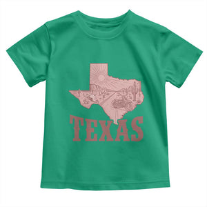 Texas Route Highway 66 Biker Toddler T Shirt Vintage Biker Road Trip TS12 Irish Green Print Your Wear